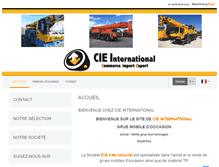 Tablet Screenshot of cie-international.com